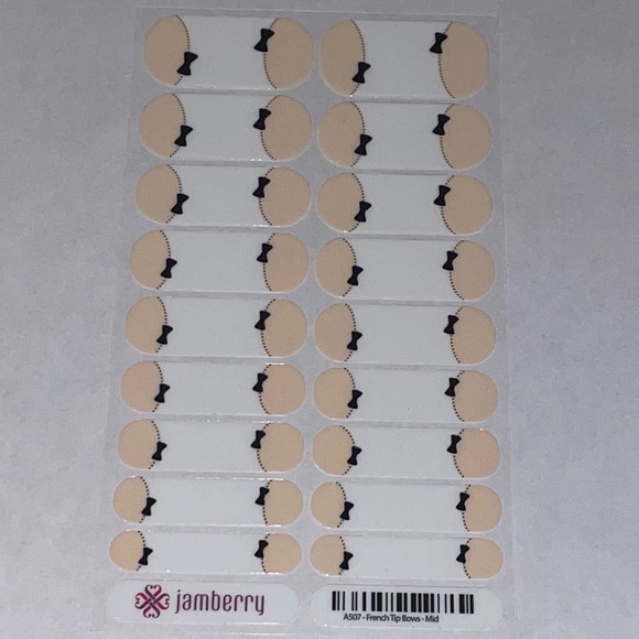 Jamberry Style: French Tip Bows - Picture 1 of 2